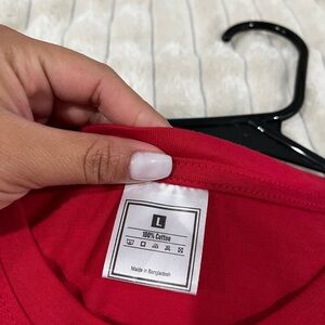 Classic Red Cotton Tee